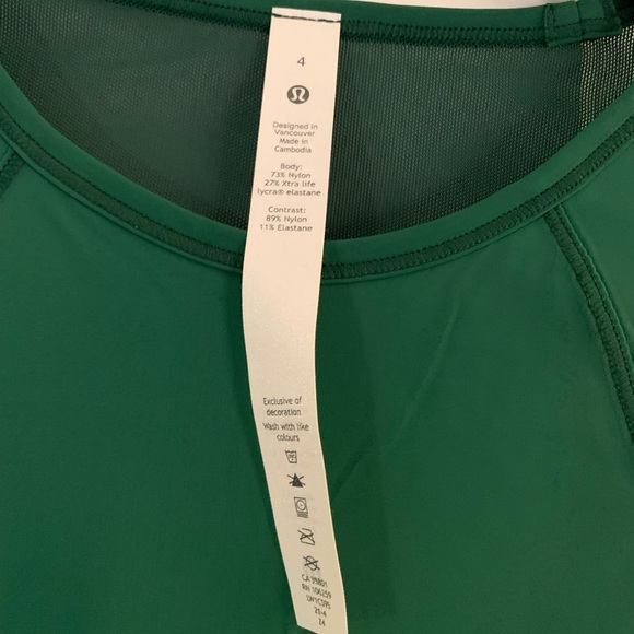NWT - Lululemon Sculpt Tank Top - Everglade Green - Picture 3 of 5
